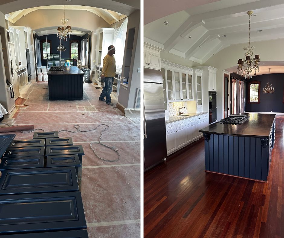 Image of a TRICO PAINTING project  - Before and after Interior House Painting